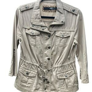 Jane Norman Collection Khaki Utility Jacket